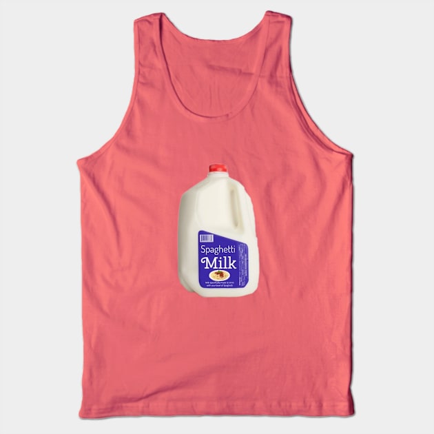 Spaghetti Milk Tank Top by lincnotfound